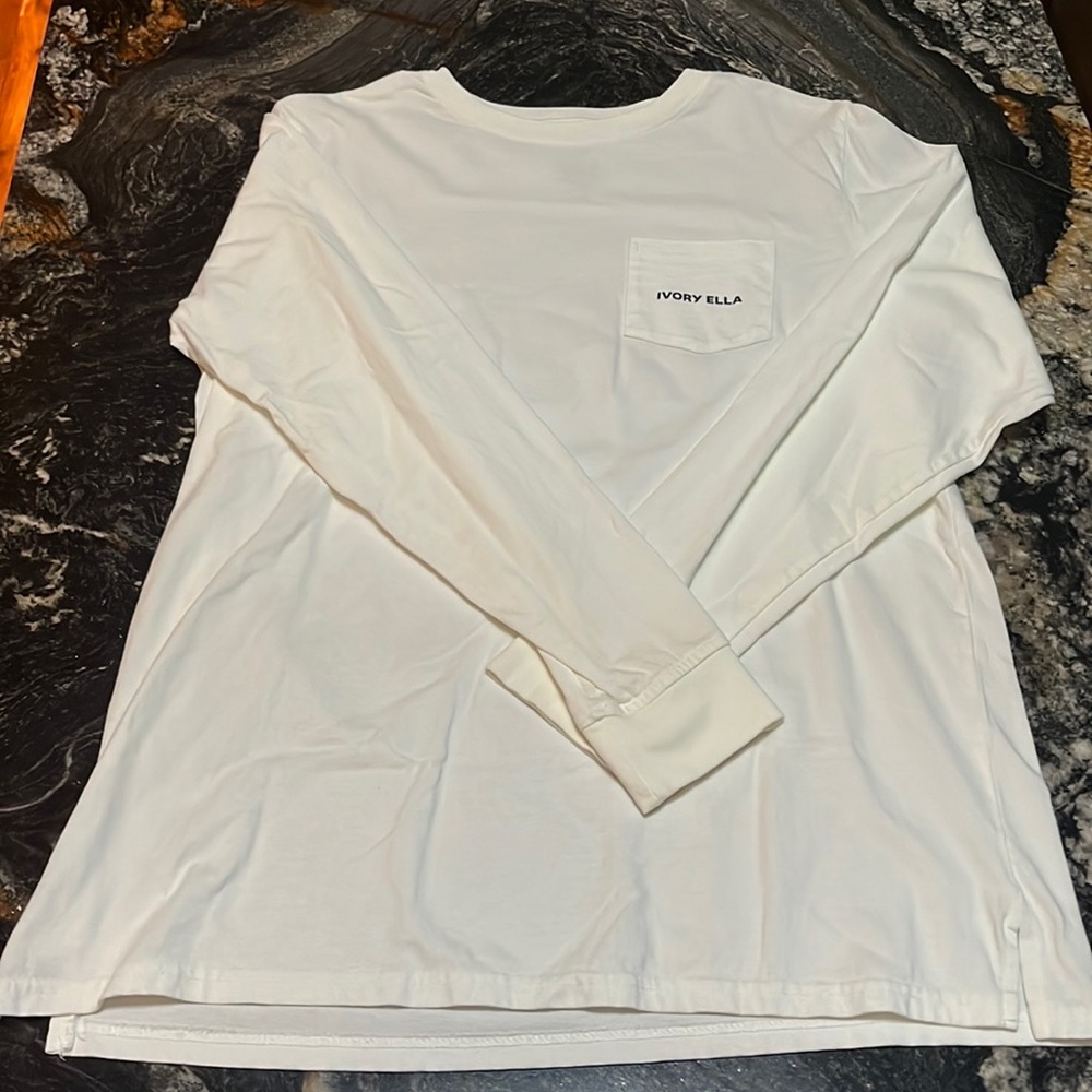Ivory Ella, white, long sleeve shirt